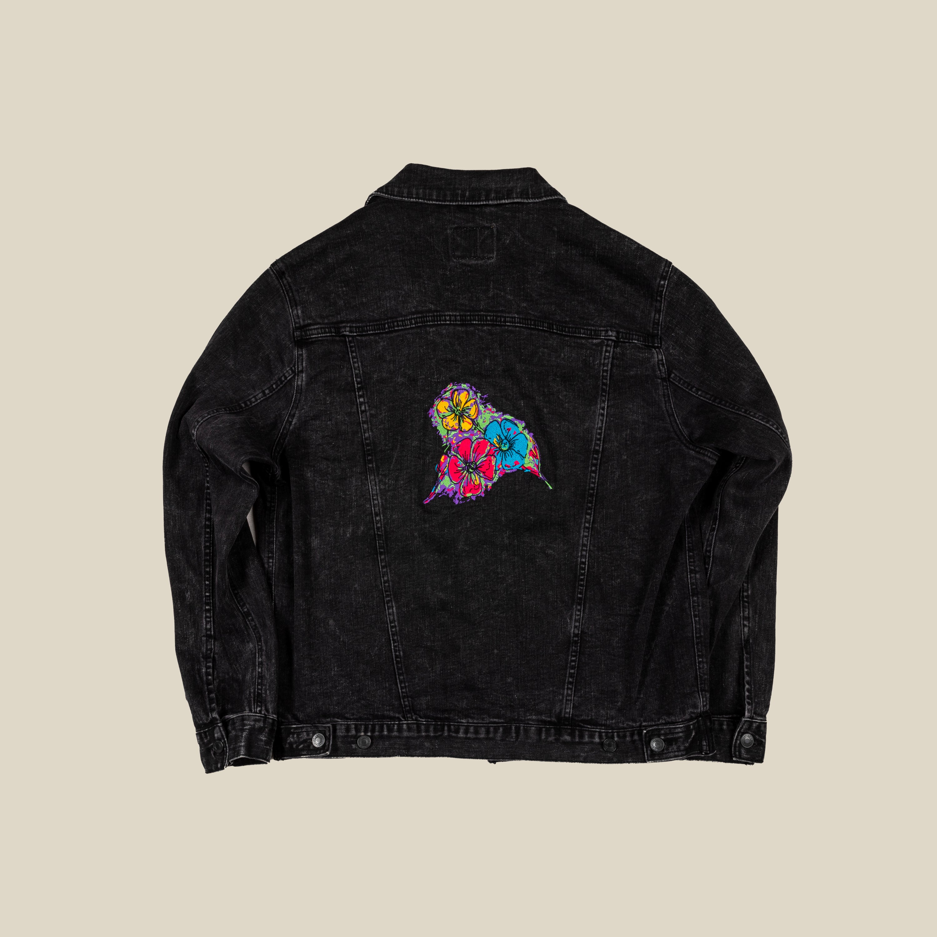 Unisex Embroidered Denim Jacket - JUX