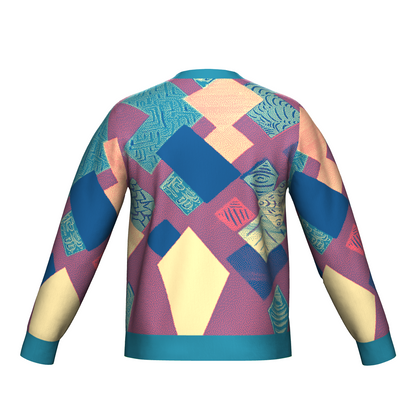Unisex Jacquard Crewneck Knitted Sweater Classic Fit