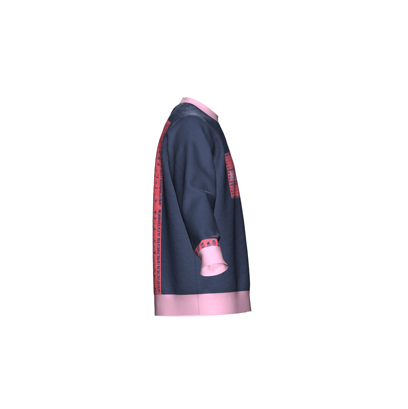 Unisex Jacquard Crewneck Knitted Sweater Relaxed Fit - Neurodivergent - JUX
