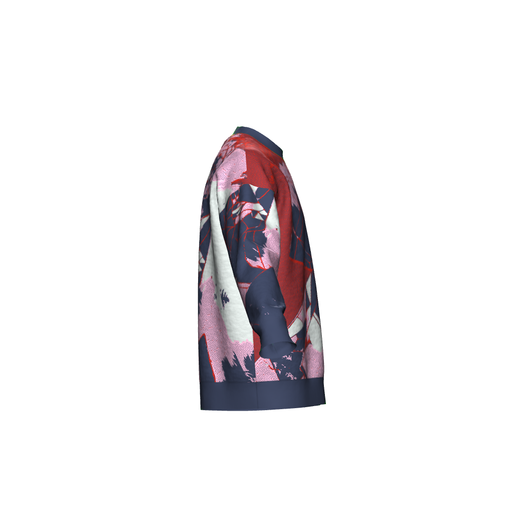 Unisex Jacquard Crewneck Knitted Sweater Relaxed Fit - JUX