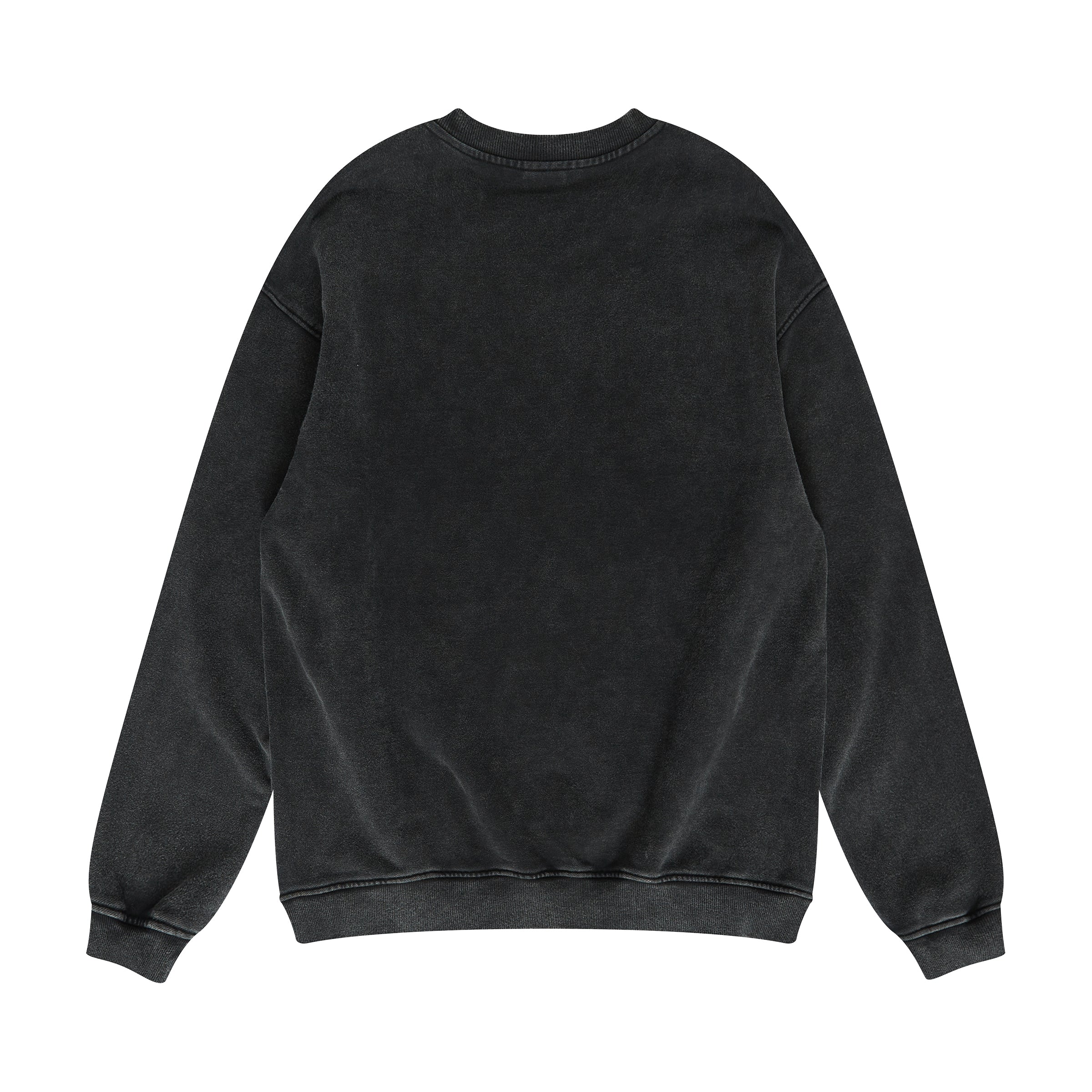 Unisex Oversized Faded Sweatshirt – Surreal Print & Embroidered Bees