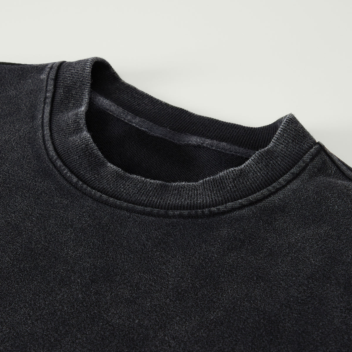 Unisex Oversized Faded Sweatshirt – Surreal Print & Embroidered Bees