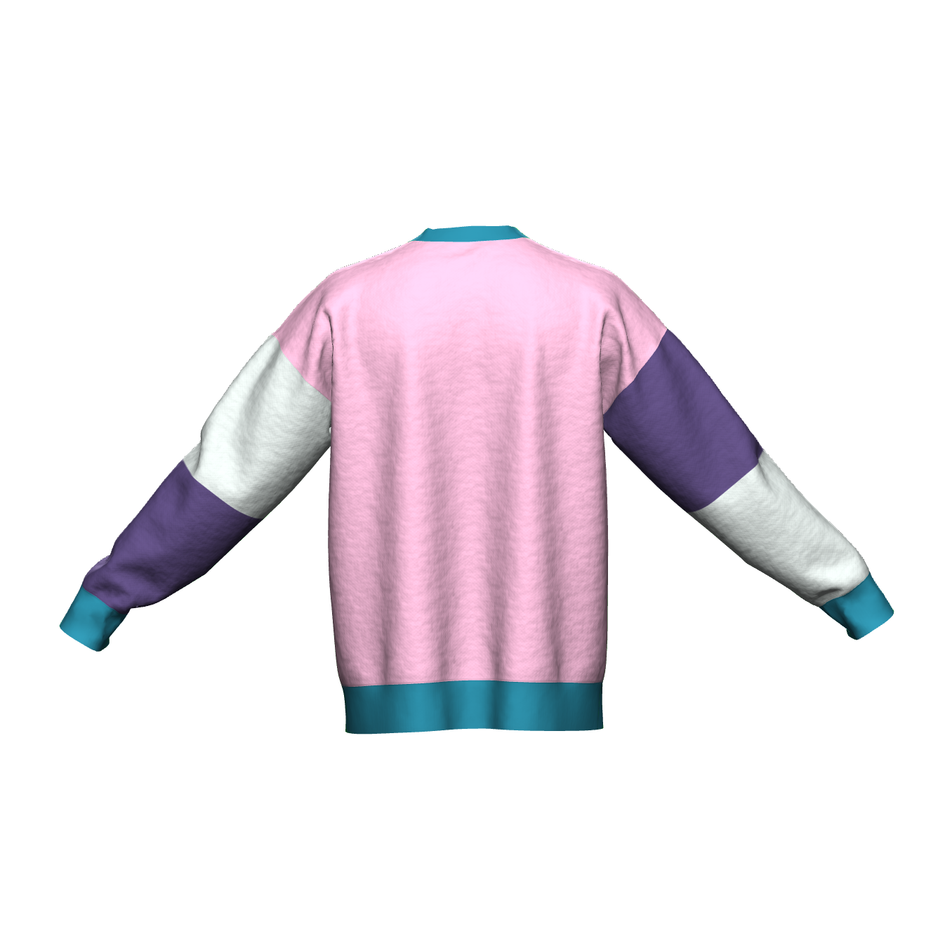 Unisex Jacquard Crewneck Knitted Sweater Relaxed Fit - JUX
