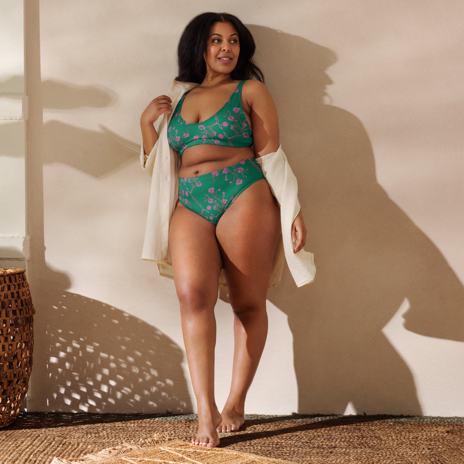 Feminine Cut Recycled High-Waisted Bikini - JUX
