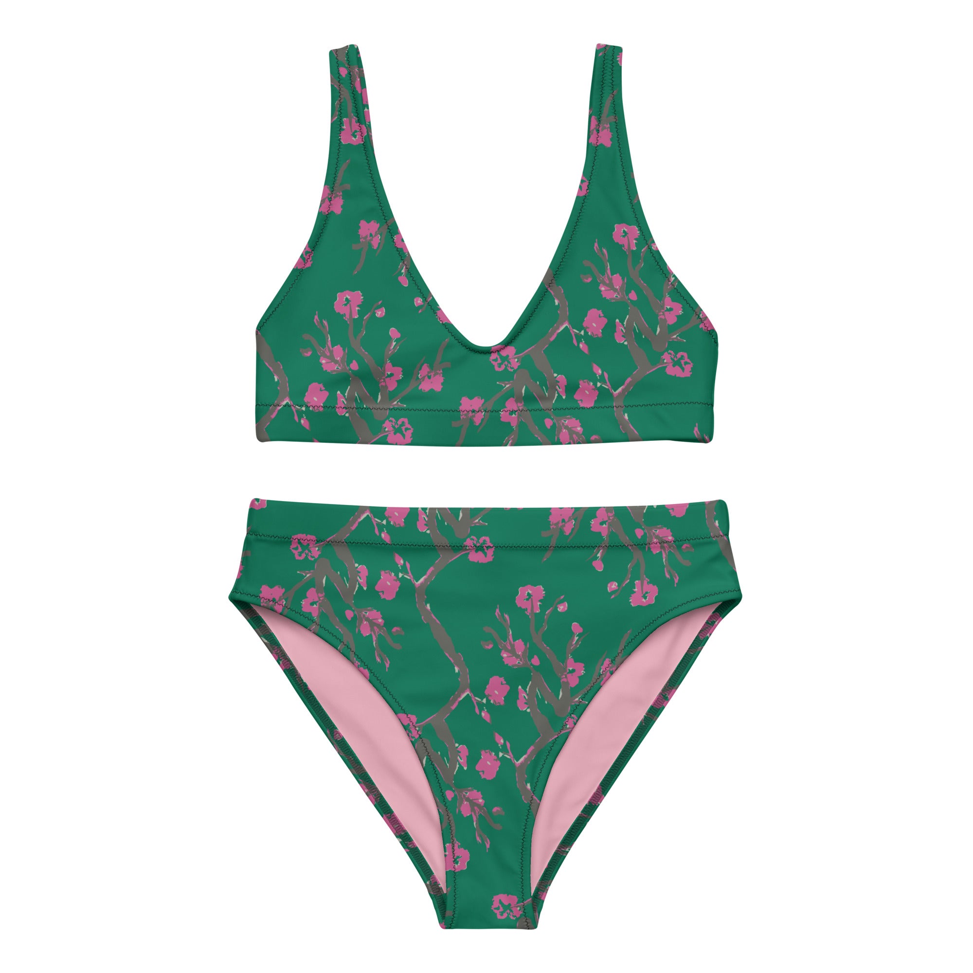 Feminine Cut Recycled High-Waisted Bikini - JUX