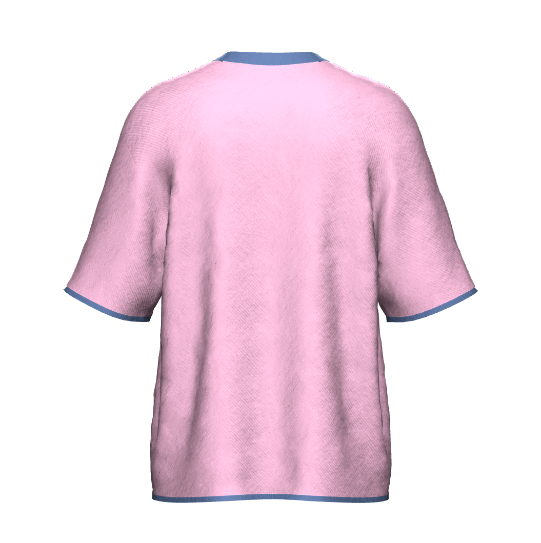 Unisex Jacquard Crewneck Short Sleeve Knitted Sweater - JUX