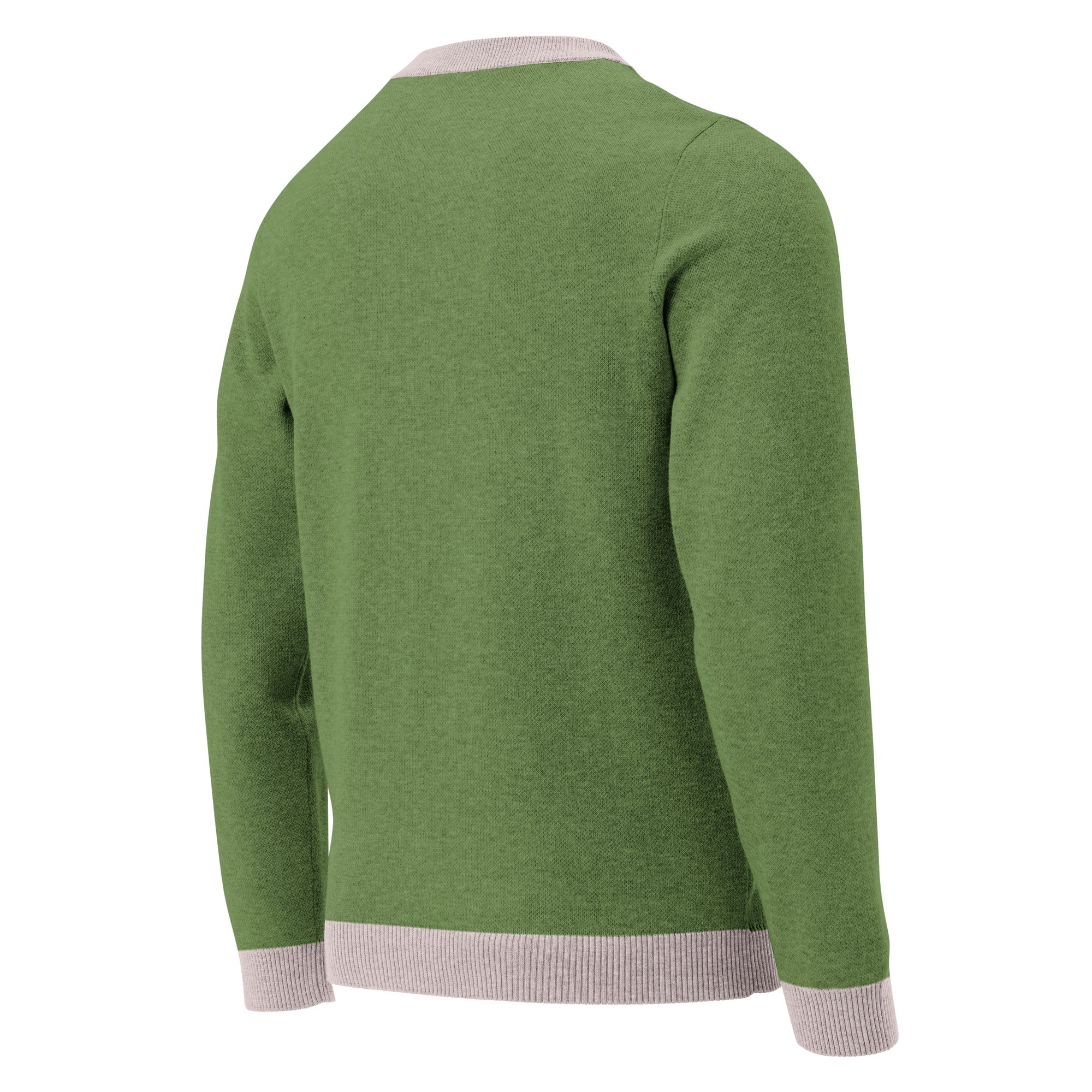 Unisex Jacquard Crewneck Knitted Sweater Classic Fit - Daddy Era - JUX