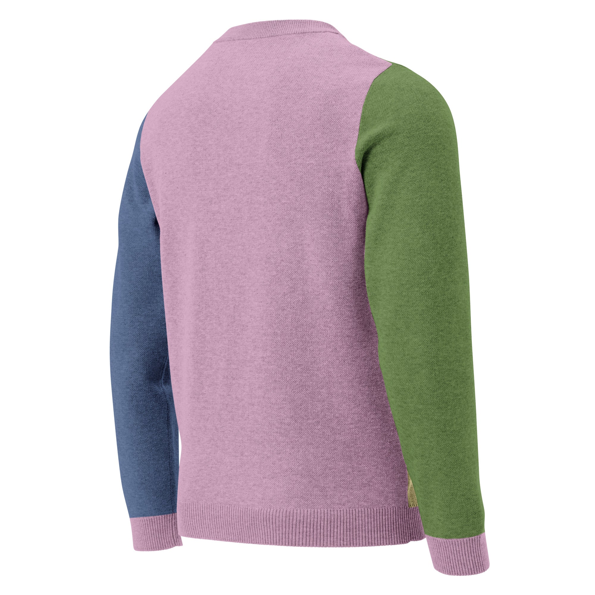 Unisex Jacquard Crewneck Knitted Sweater Classic Fit - NOT BASIC - JUX