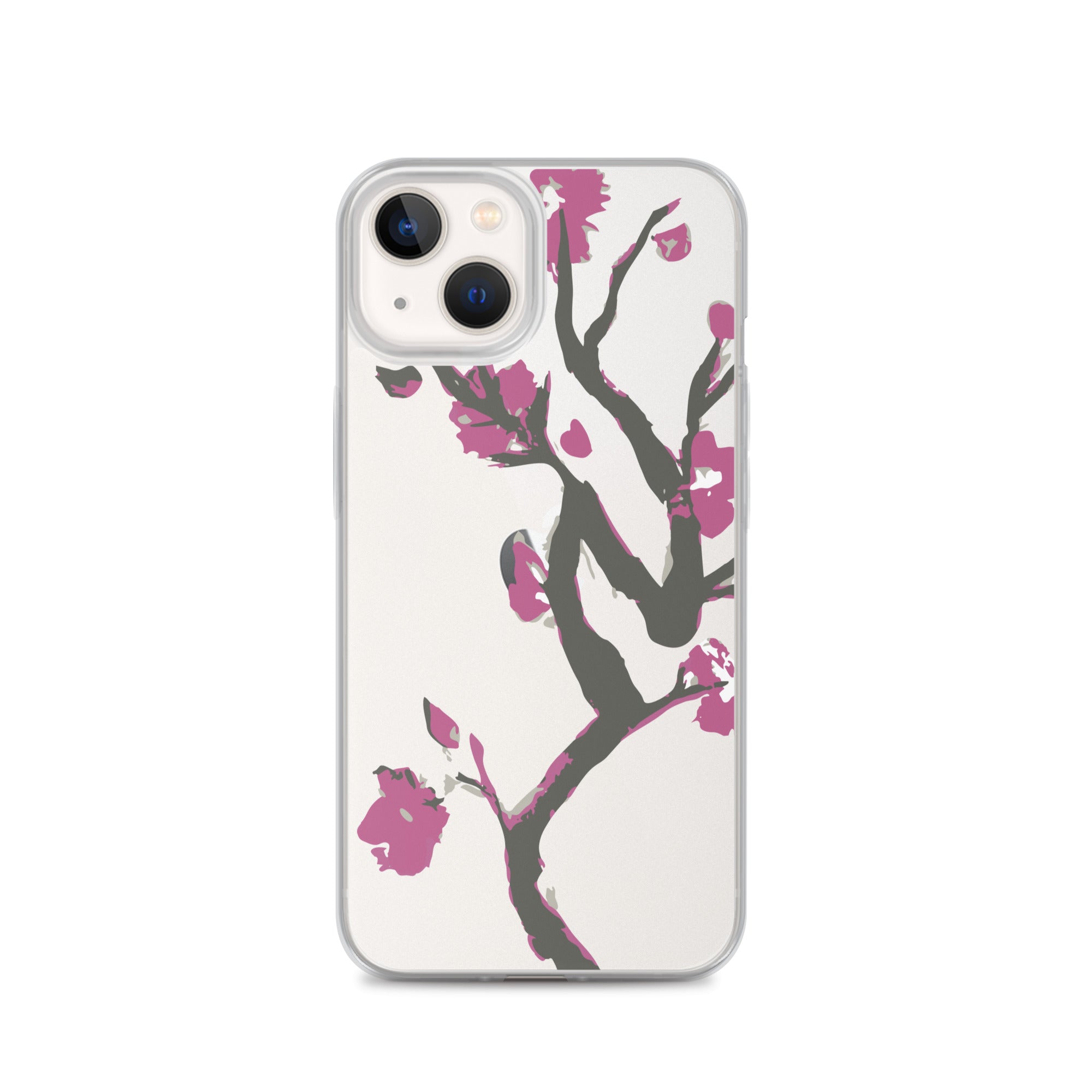 Clear iPhone Mobile Phone Case Cherry Blossom Clear
