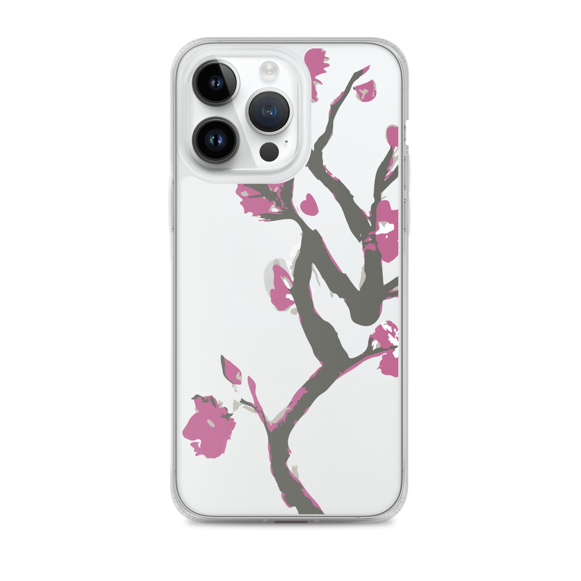 Clear iPhone Mobile Phone Case Cherry Blossom Clear