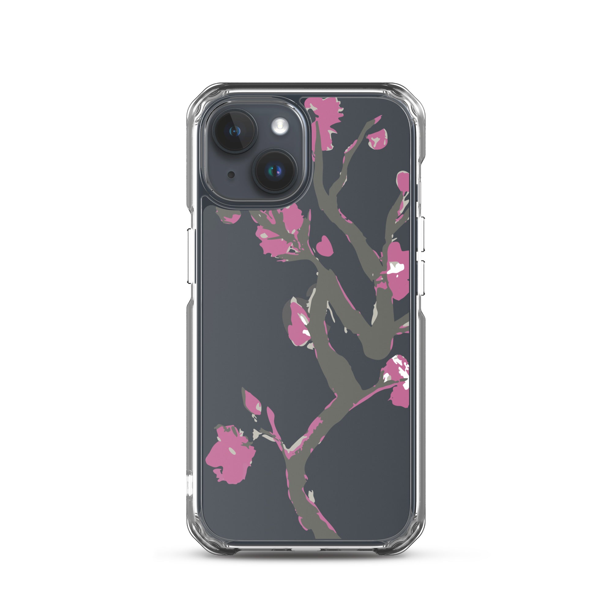 Clear iPhone Mobile Phone Case Cherry Blossom Clear