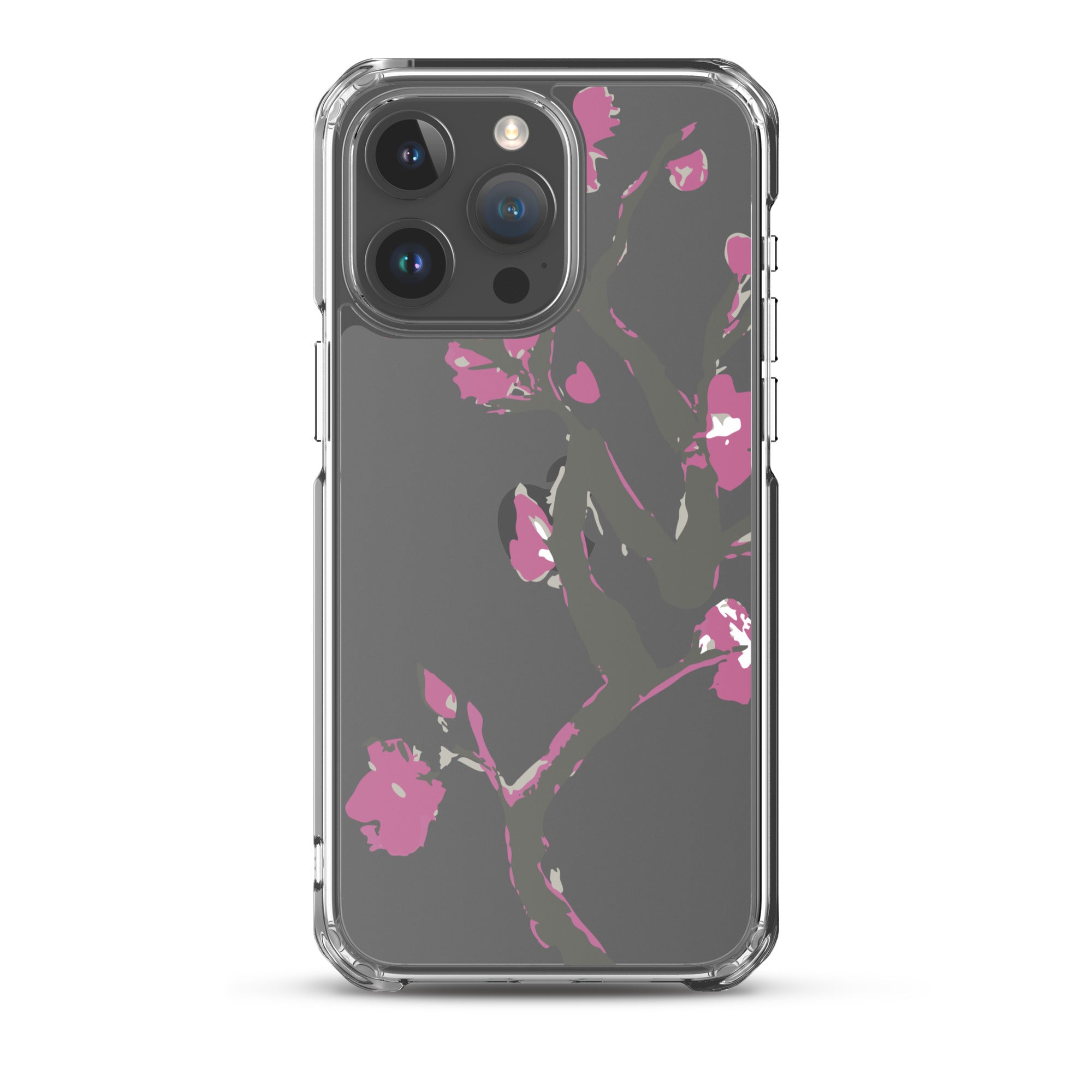 Clear iPhone Mobile Phone Case Cherry Blossom Clear