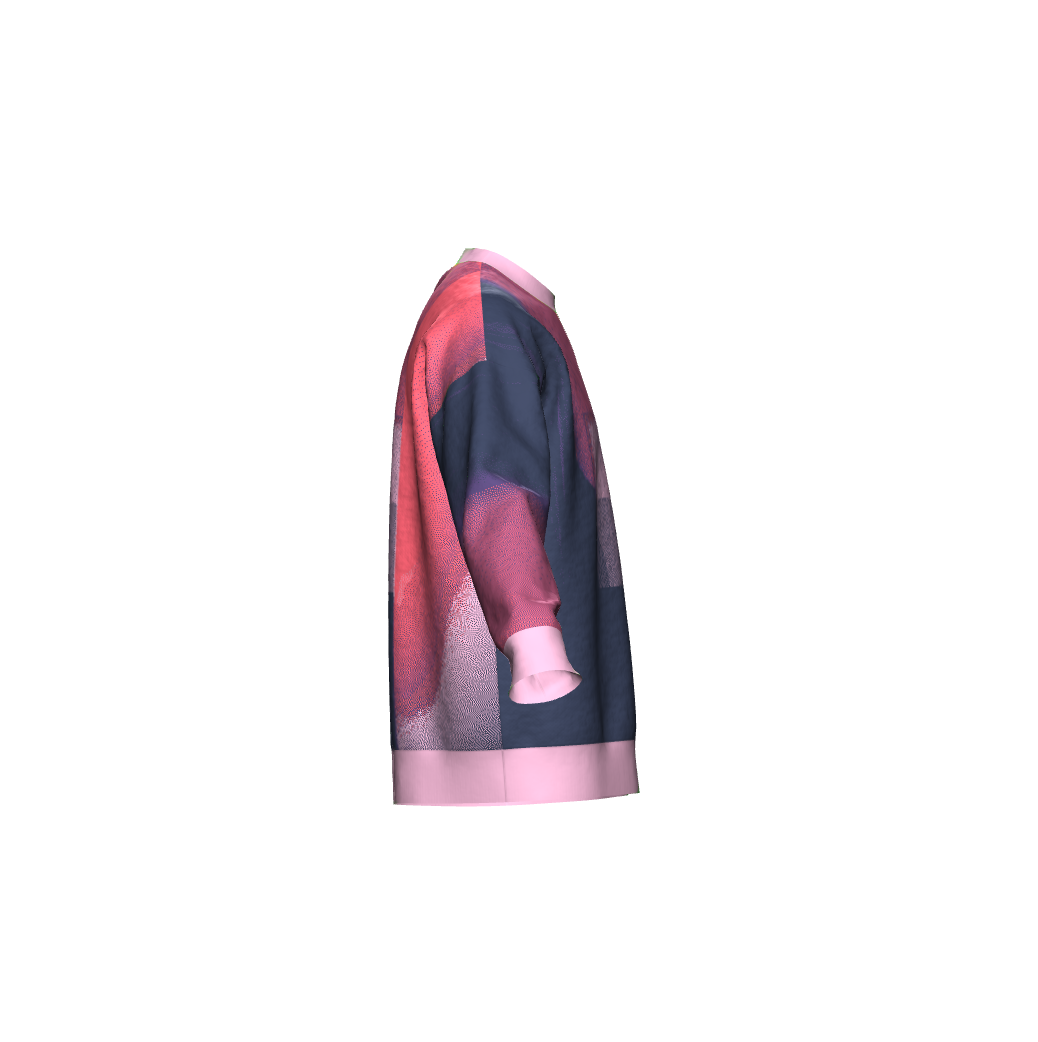 Unisex Jacquard Crewneck Knitted Sweater Relaxed Fit - JUX