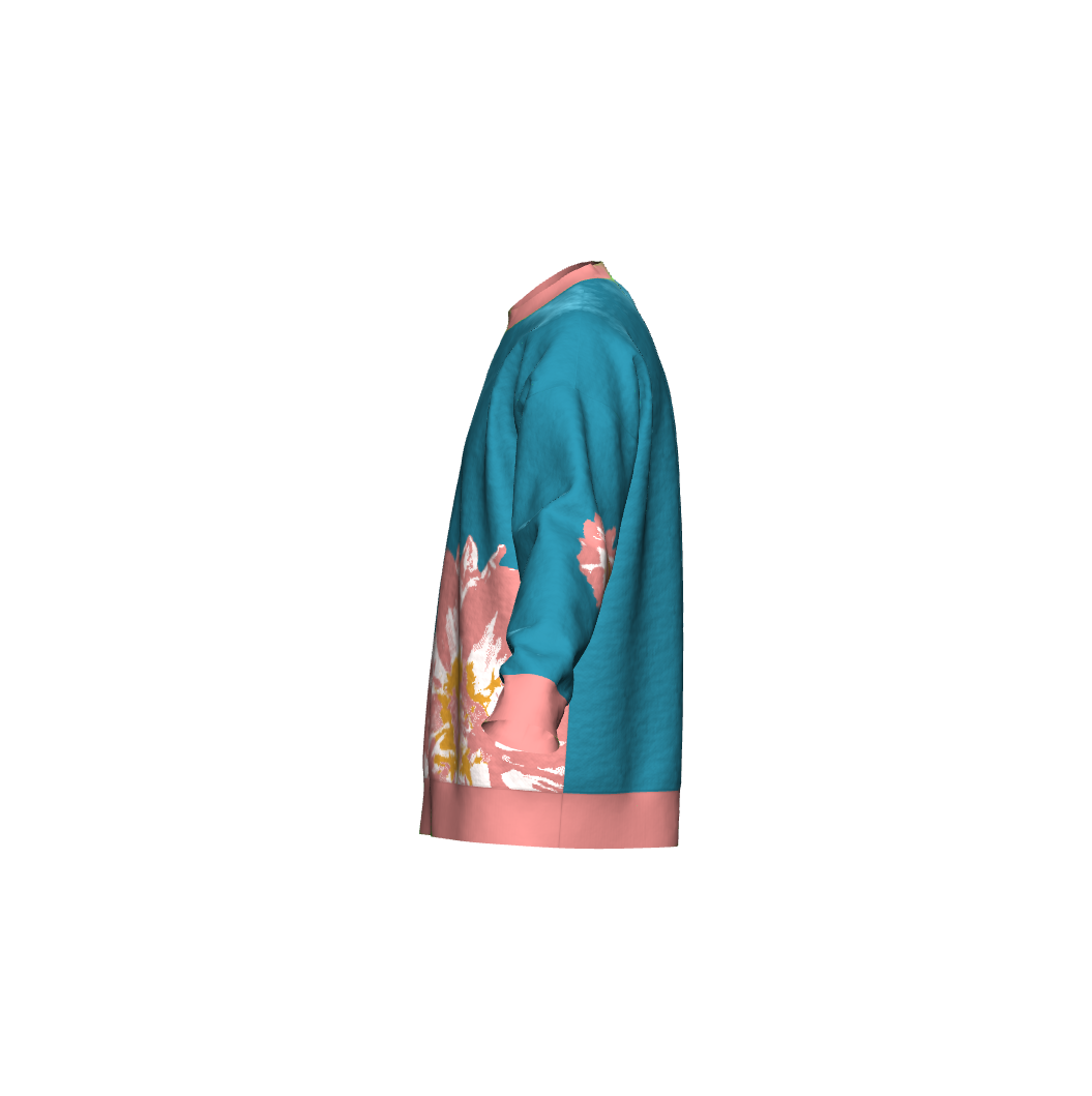 Unisex Jacquard Crewneck Knitted Sweater Relaxed Fit - JUX