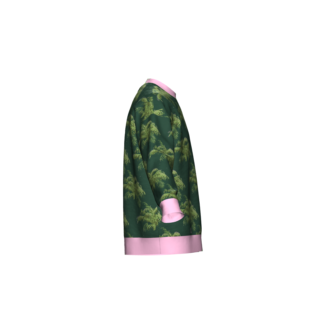 Unisex Jacquard Crewneck Knitted Sweater Relaxed Fit - JUX