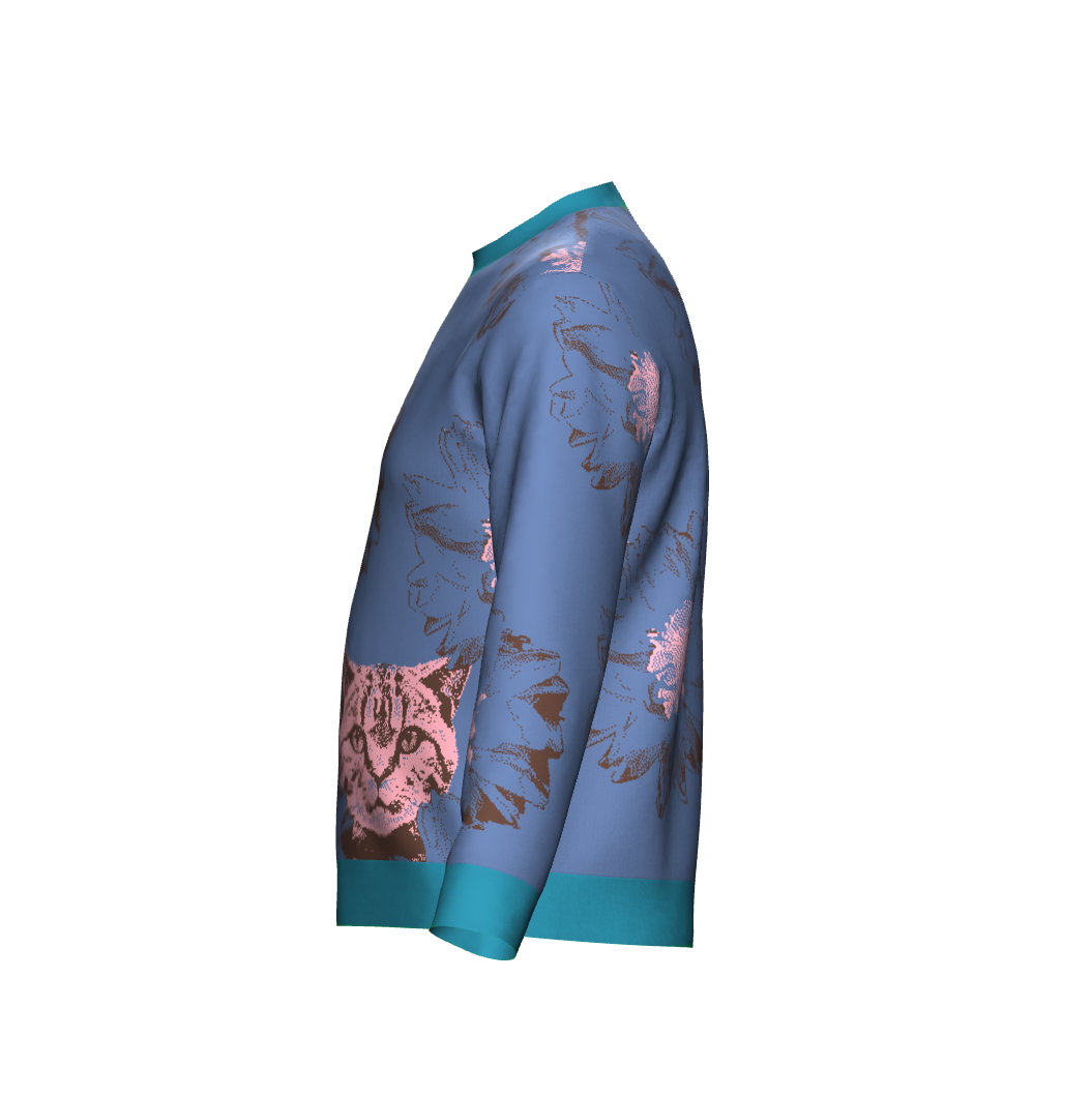 Unisex Jacquard Crewneck Knitted Sweater Classic Fit - JUX