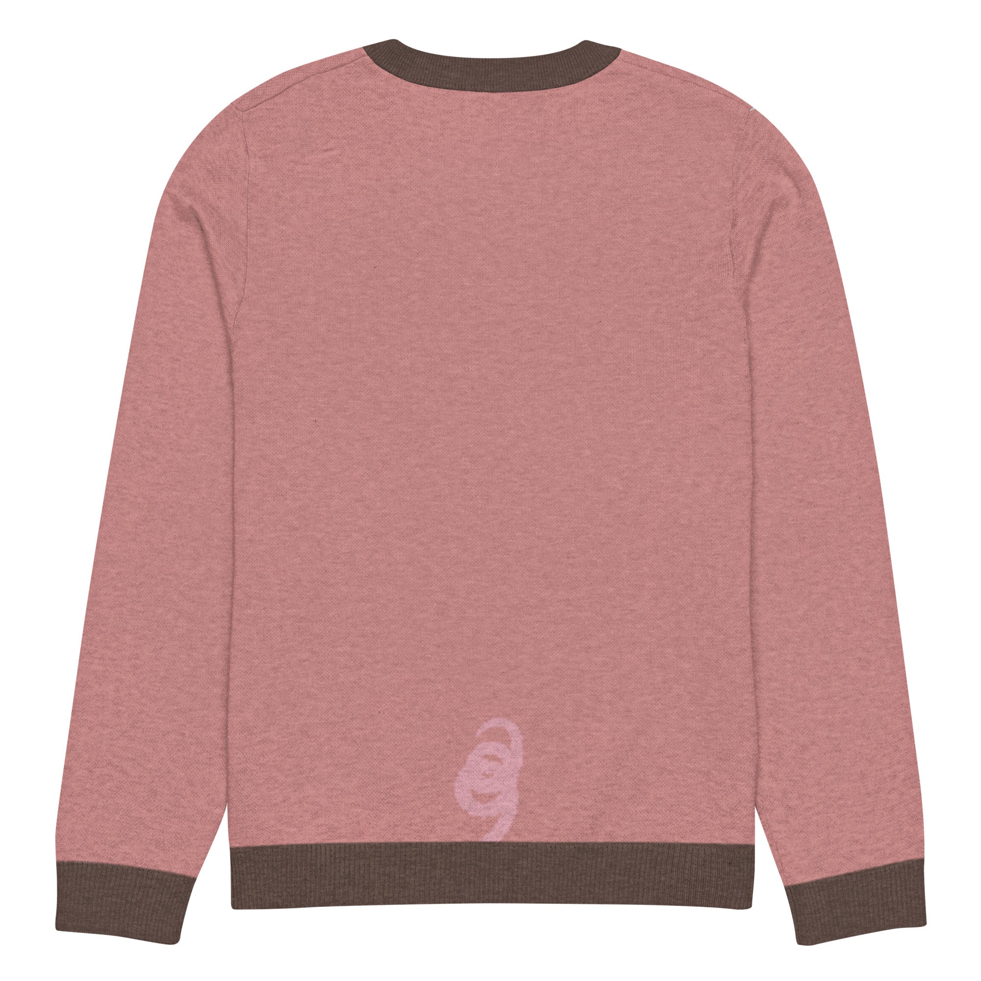 Unisex Jacquard Crewneck Knitted Sweater Classic Fit - PIG