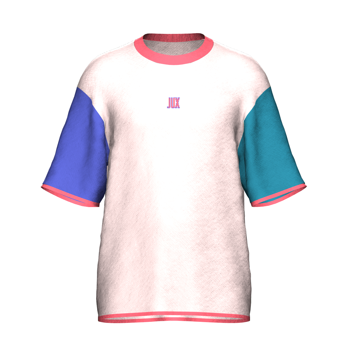 Unisex Jacquard Crewneck Short Sleeve Knitted Sweater - JUX