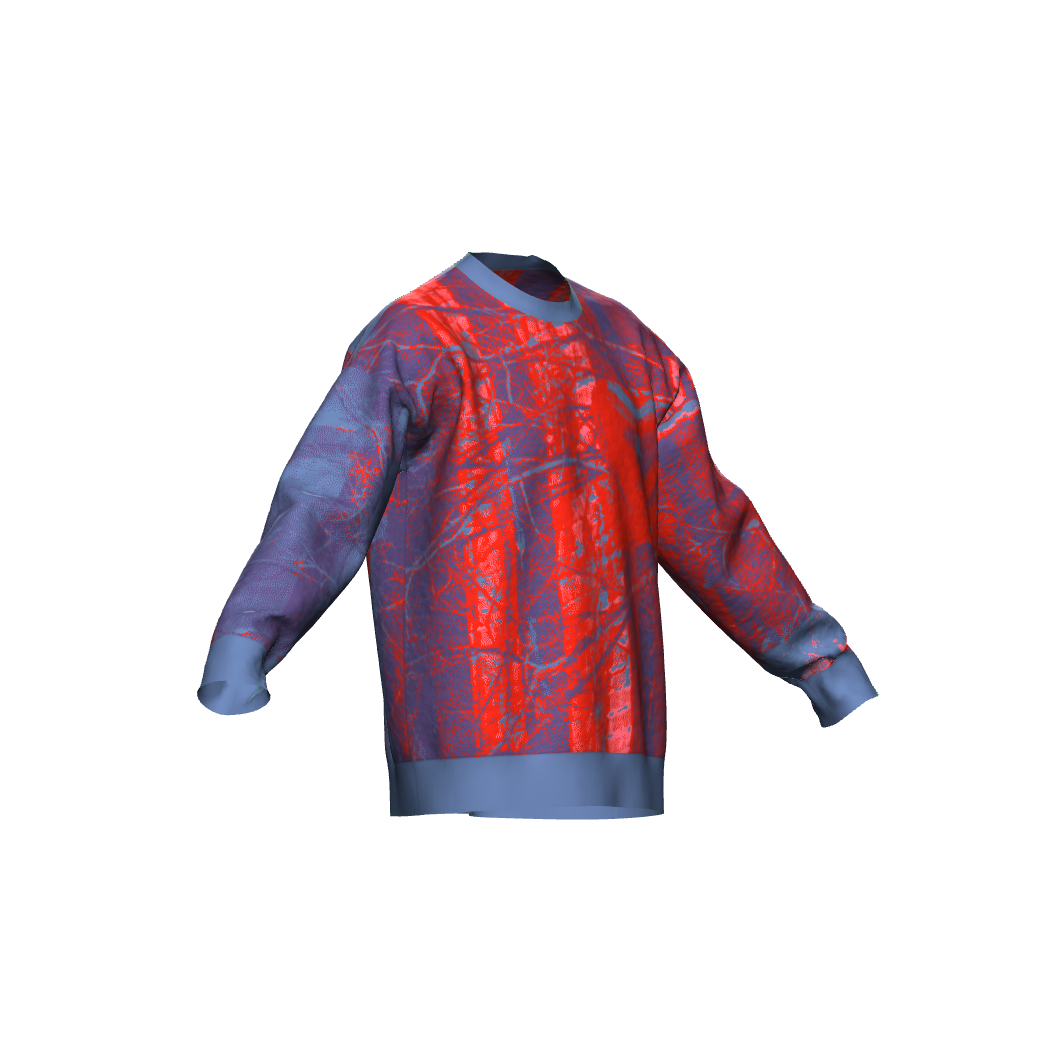 Unisex Jacquard Crewneck Knitted Sweater Relaxed Fit - JUX