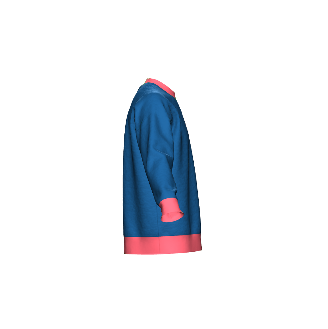 Unisex Jacquard Crewneck Knitted Sweater Relaxed Fit - JUX