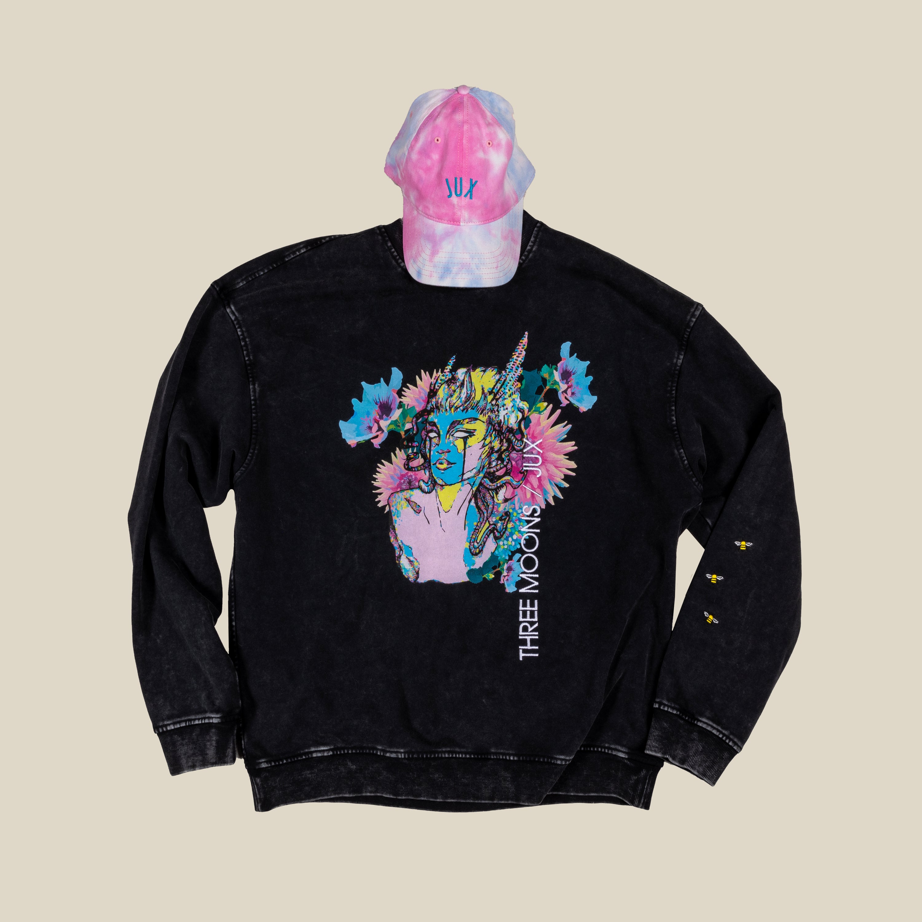 Embroidered Tie Dye Hat - JUX