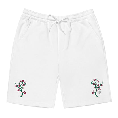 Masculine Cut Embroidered Fleece Shorts - JUX