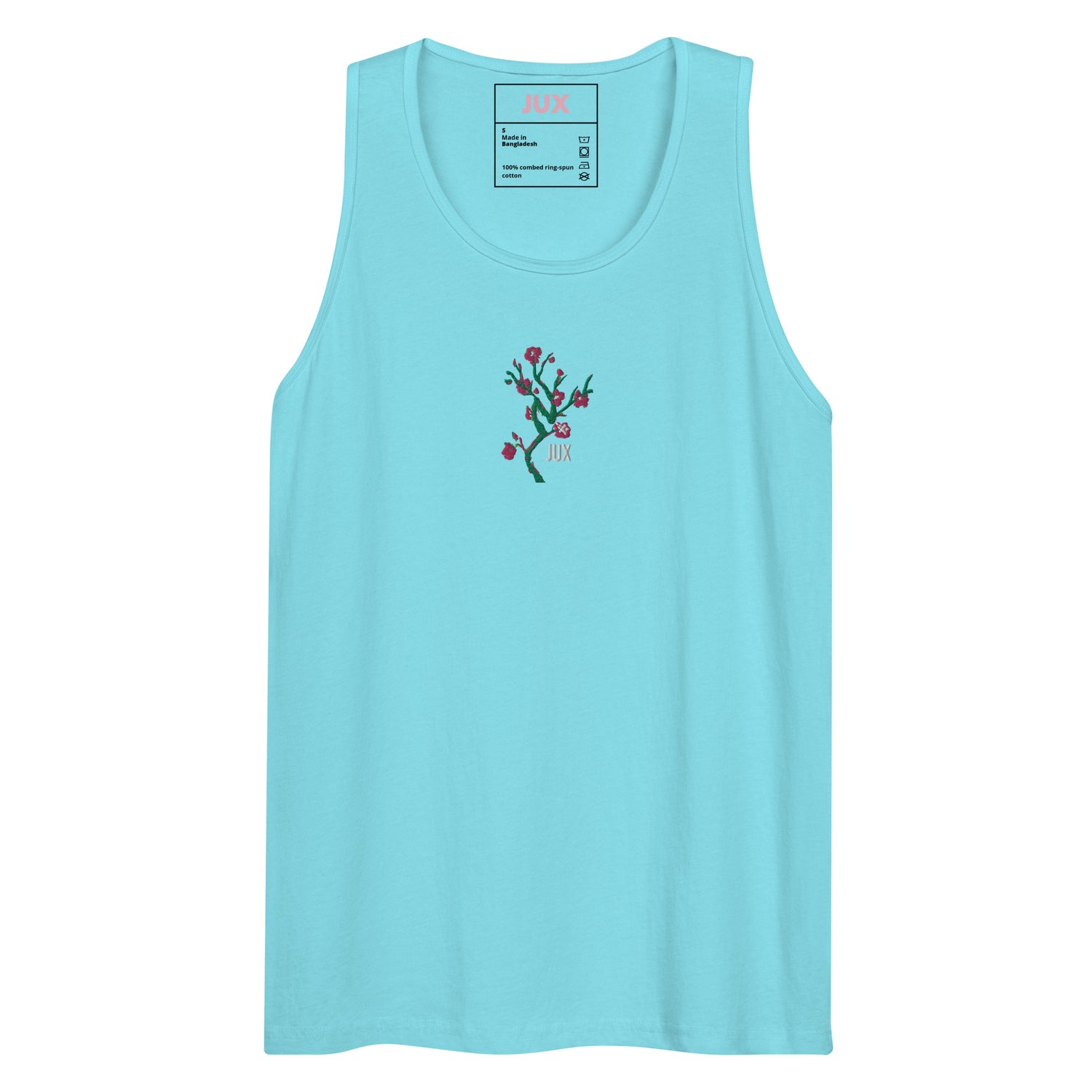 Masculine Cut Embroidered Premium Tank Top - JUX