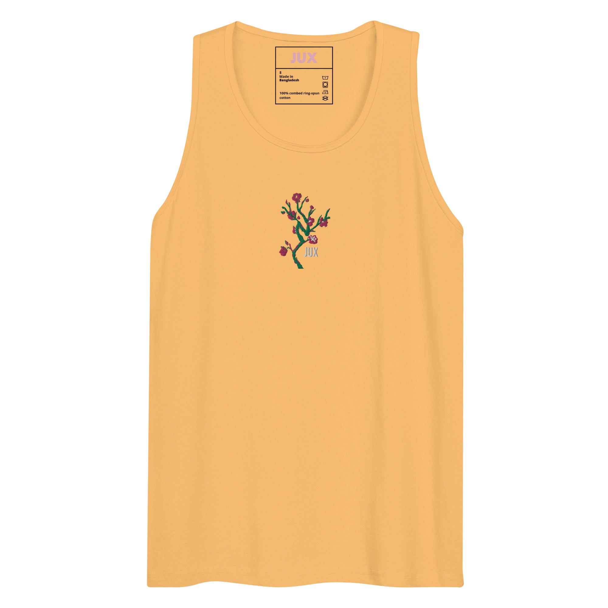 Masculine Cut Embroidered Premium Tank Top - JUX