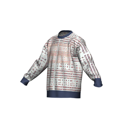 Unisex Jacquard Crewneck Knitted Sweater Relaxed Fit - Neurodivergent