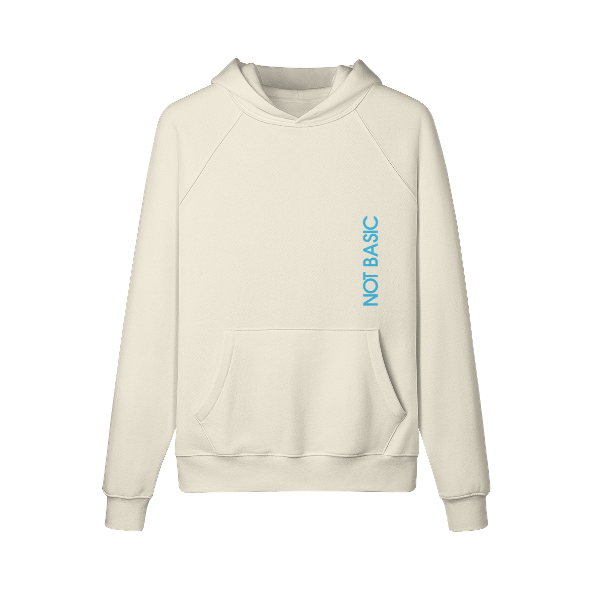 Unisex Embroidered Fleece-lined Hoodie - NOT BASIC