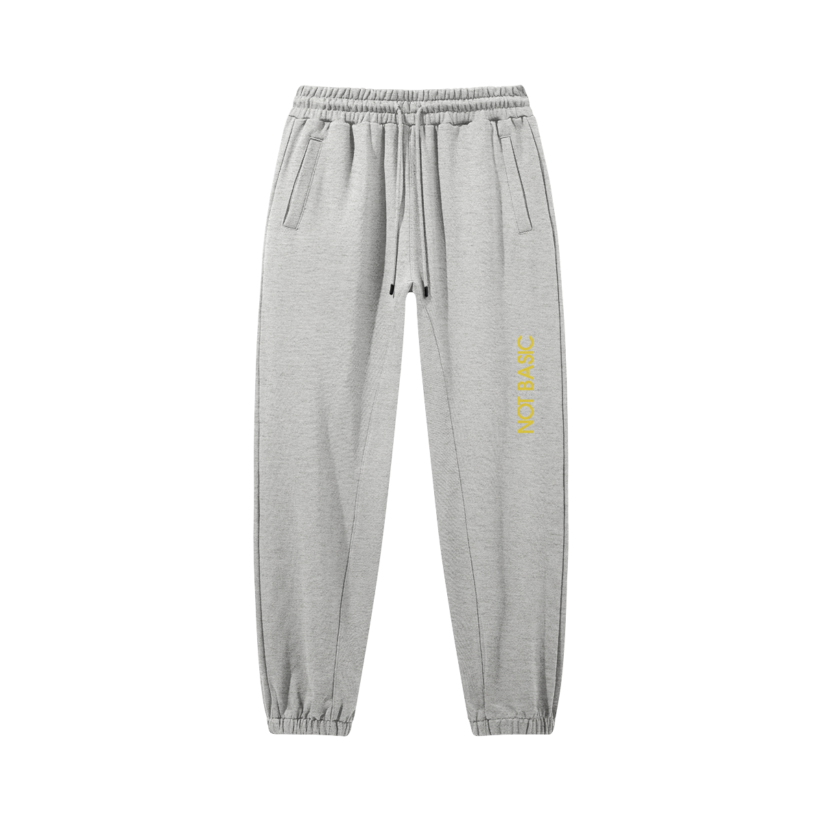 Unisex Embroidered Heavyweight Baggy Sweatpants - NOT BASIC