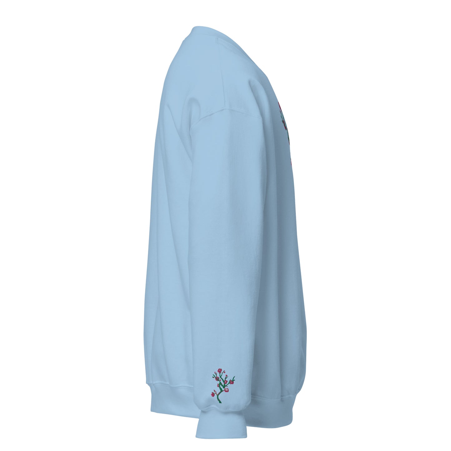 Blue Unisex Embroidered Sweatshirt