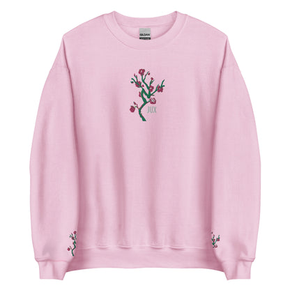 Pink Unisex Embroidered Sweatshirt