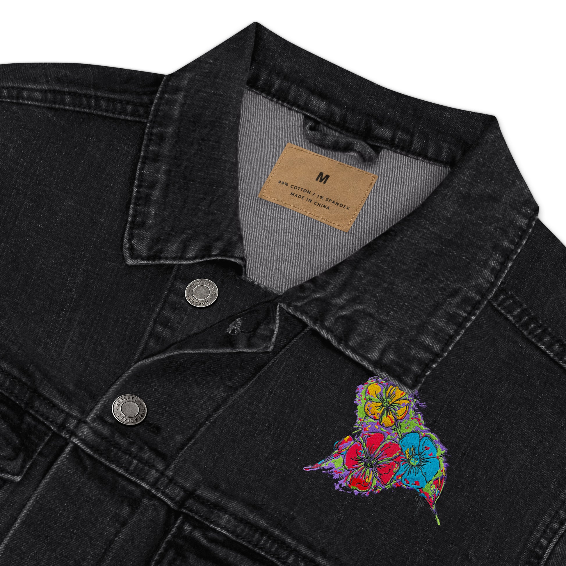 Unisex Embroidered Denim Jacket - JUX