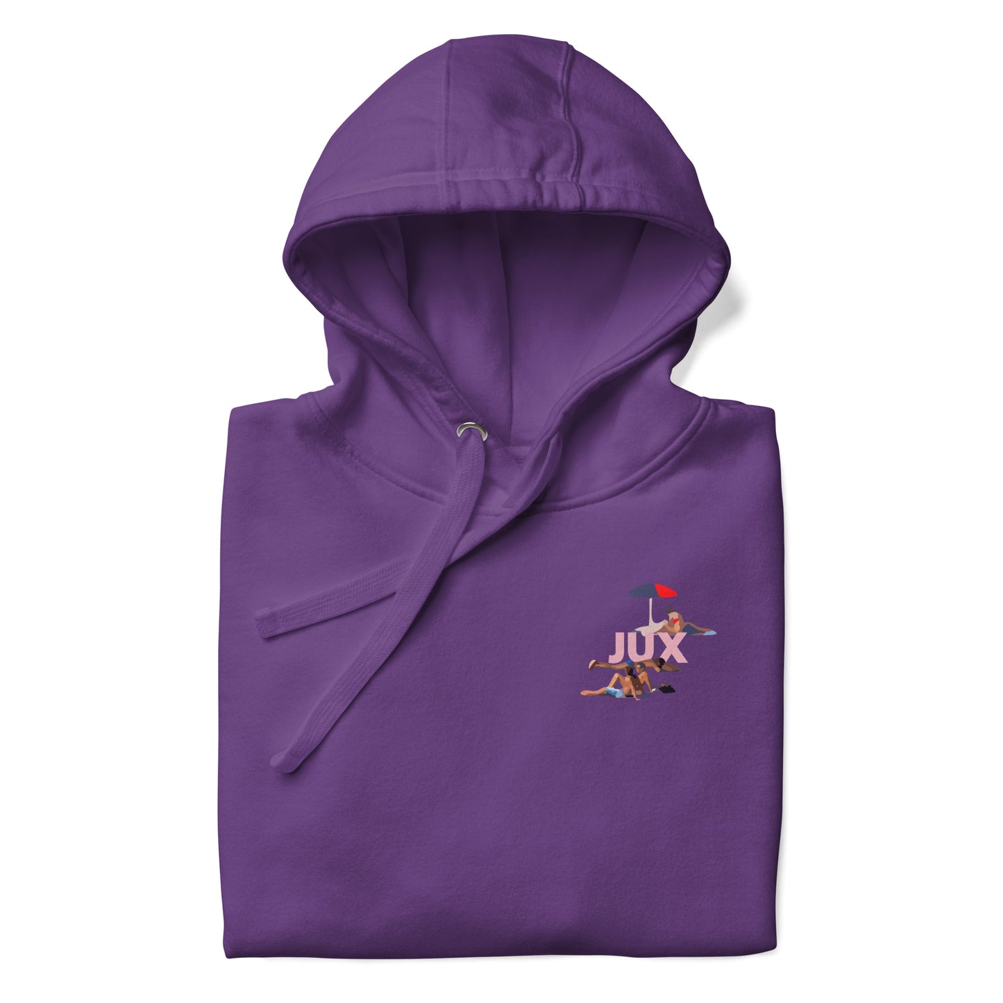 Unisex Hoodie with Embroidered Cuffs - JUX