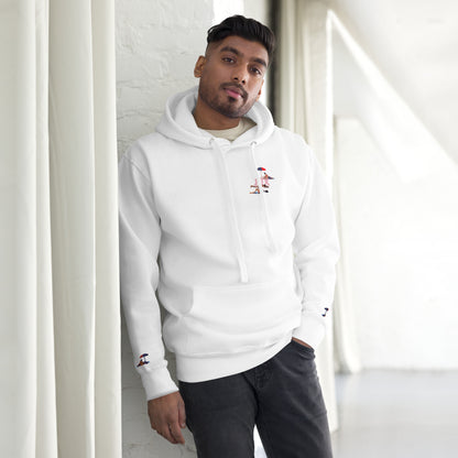 Unisex Hoodie with Embroidered Cuffs - JUX