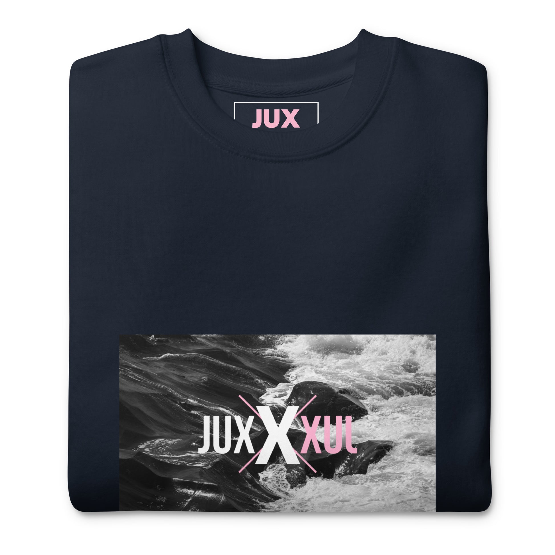 Unisex Premium Sweatshirt with Embroidered Cuffs - JUX